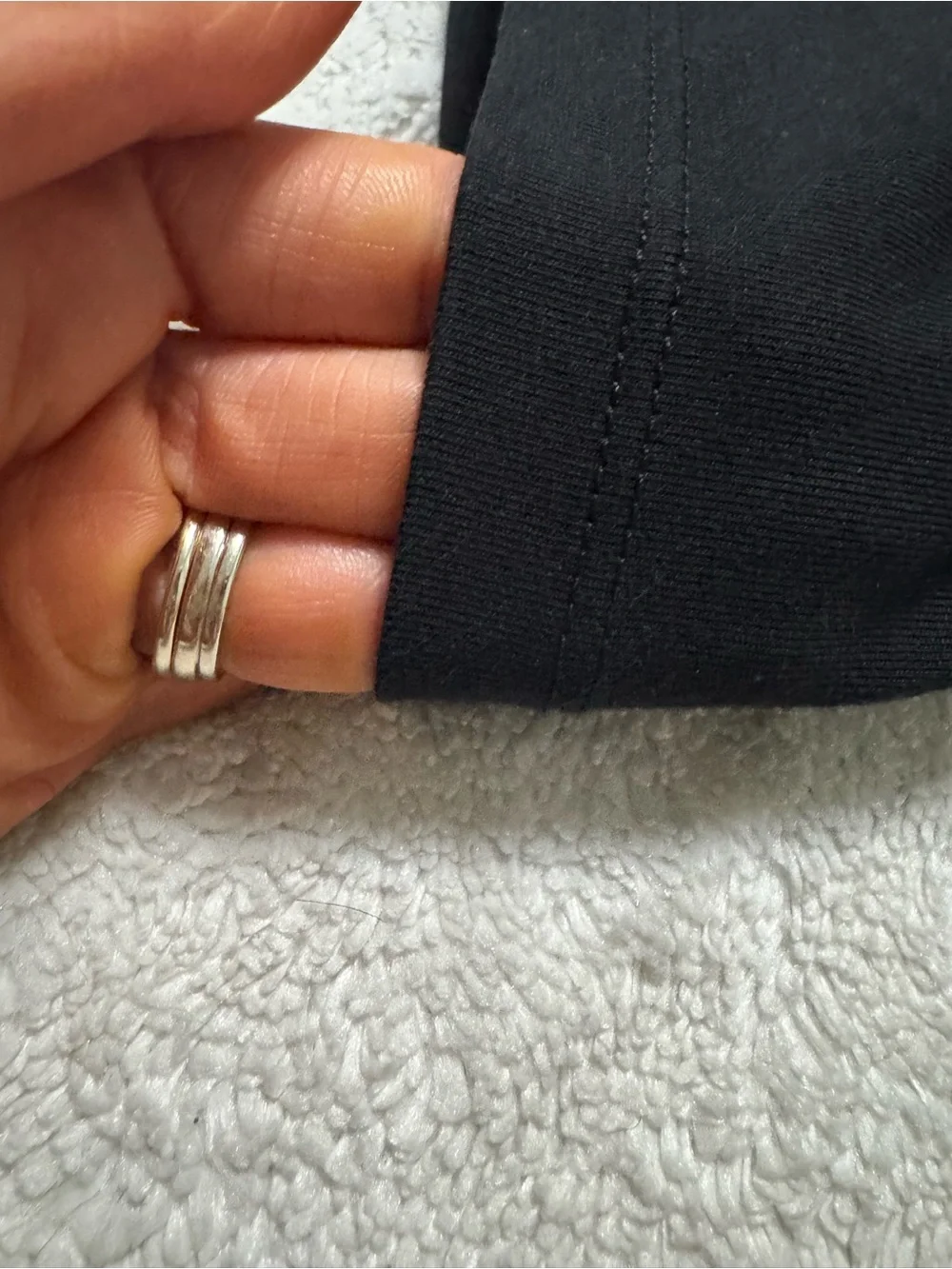Madewell Black Puff Stripe Sheer Sleeve Top